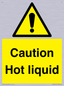 Caution Hot liquid